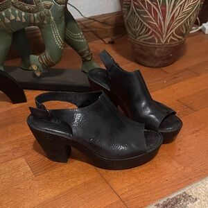 Born Black Women's Slingback Heeled Sandals